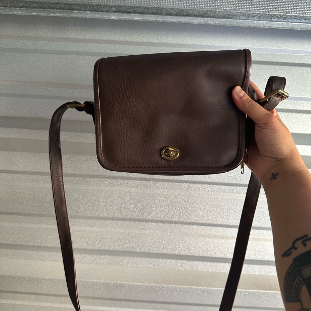 Vintage Brown Crossbody Bag